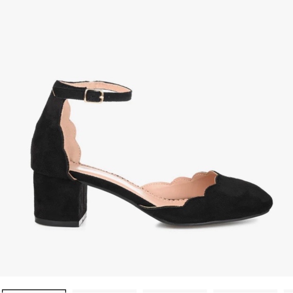 EDNA D'ORSAY PUMP HEELS IN FAUX SUEDE